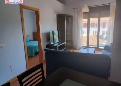 Apartamento amueblado de un dormitorio con calefacción por gas, aire acondicionado en habitación y salón, PLAZA DE GARAJE y trastero. Ubicado junto a Plaza del Arenal. en Alcázar de San Juan
