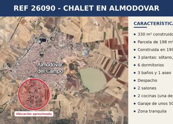 Chalet dentro del nucleo urbano en Almodóvar del Campo