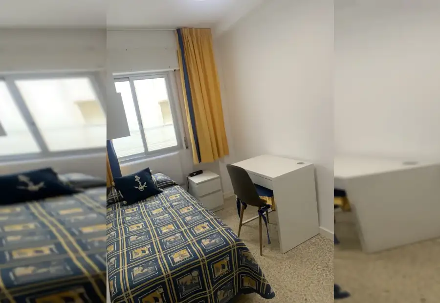 Habitación en piso compartido de 4 dormitorios en alquiler en Jardín de Málaga, solo para profesionales en Málaga